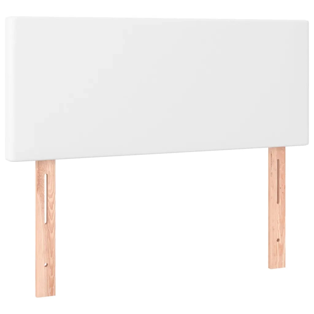 Giroletto a Molle con Materasso Bianco 90x190 cm in Similpelle
