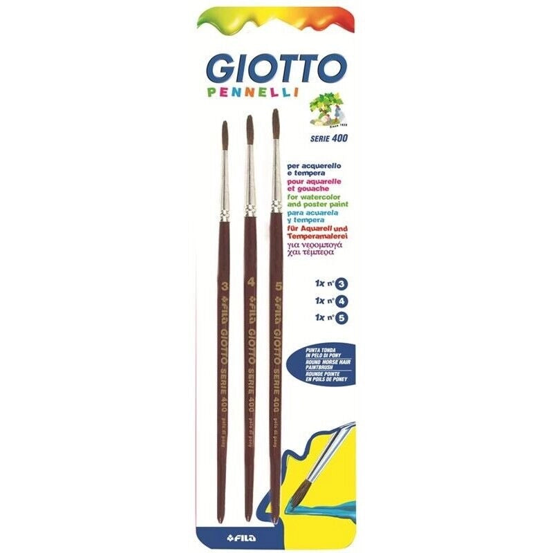 PENNELLI SERIE 400 3/4/5 3PZ PER AQUERELLO E TEMPERA