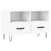 Mobile TV | Armadietto TV | Mobile Porta TV Bianco 80x36x50 cm in Legno Multistrato