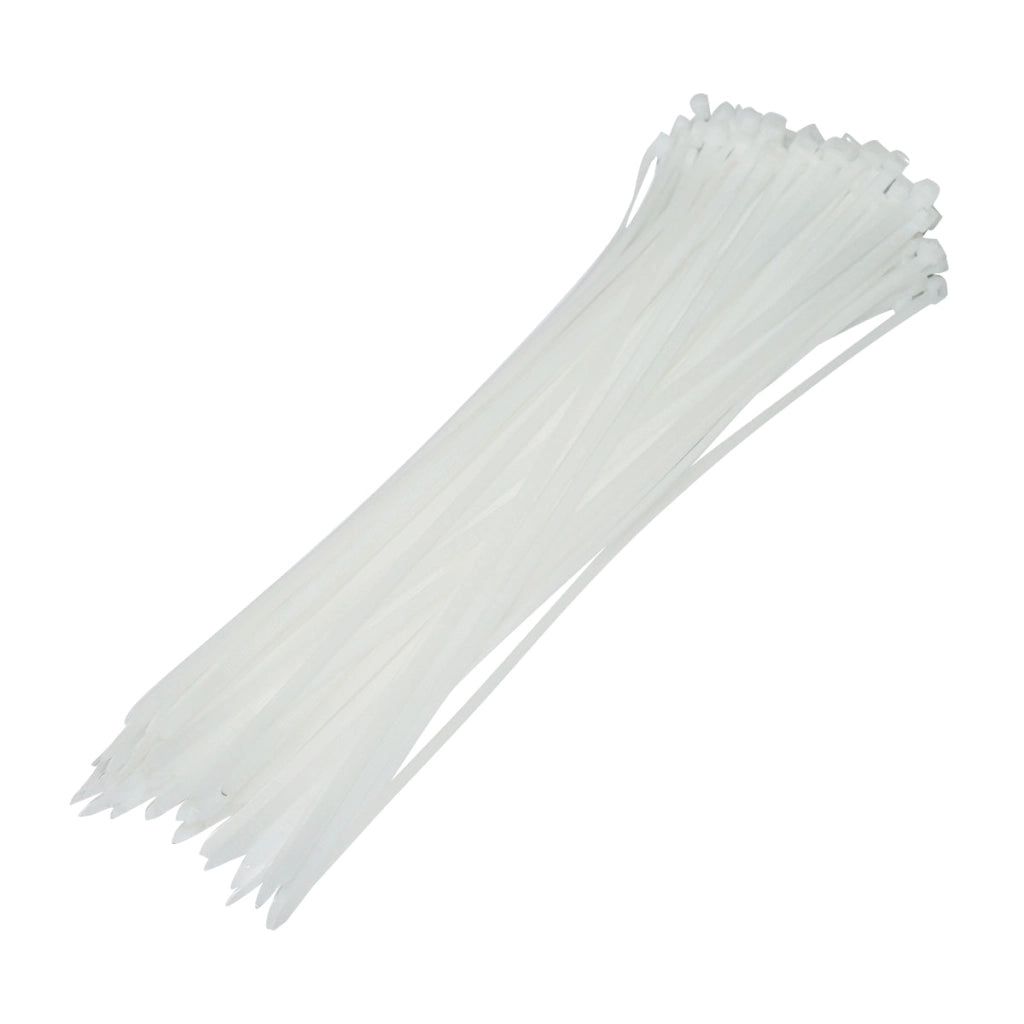 Fascette in plastica 4.8×360 mm – bianche – set da 100 pezzi Breckner Germany