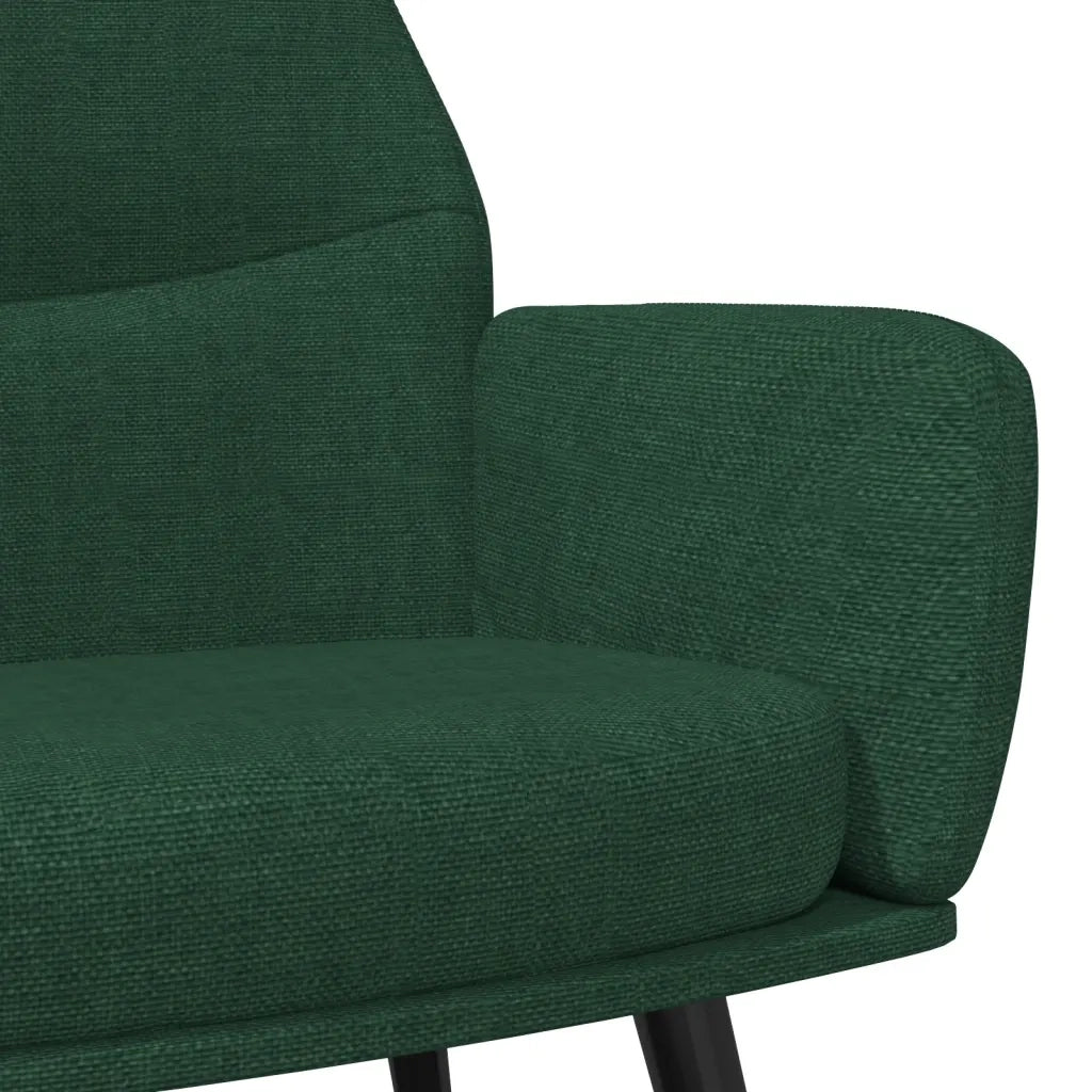 Sedia Relax Verde Scuro in Tessuto 341076