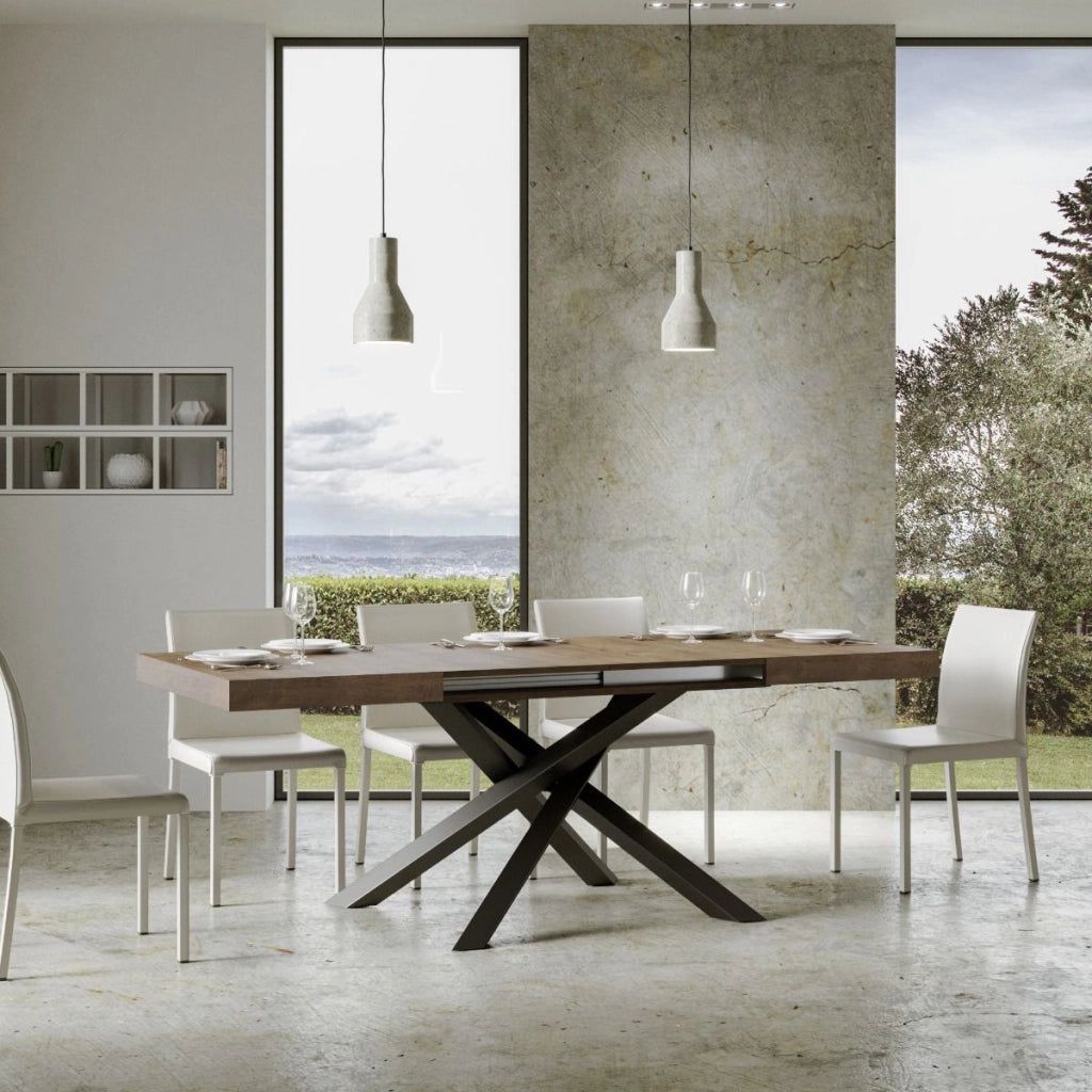 Tavolo Allungabile 140-244x90x77 cm Volantis Noce