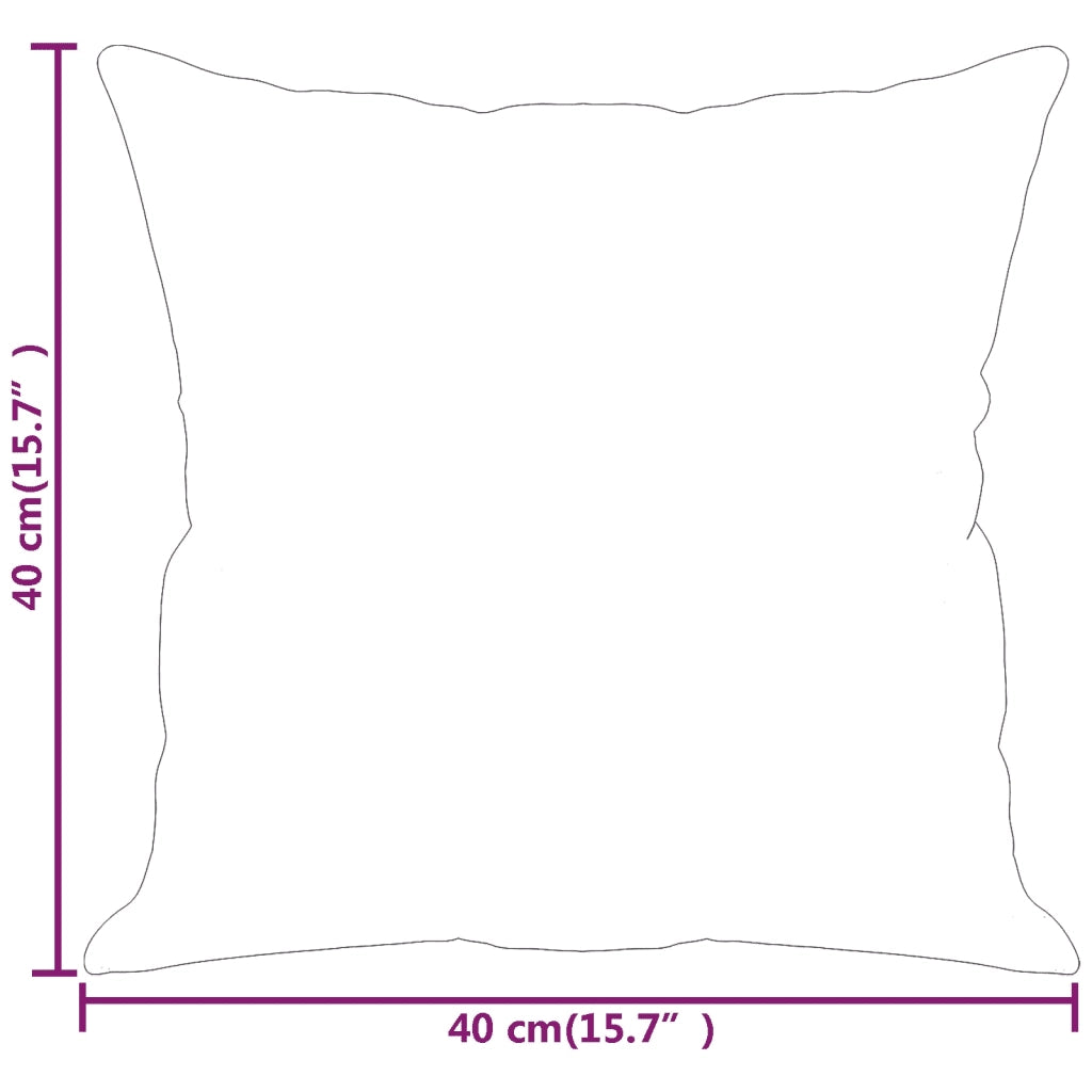 Cuscini Decorativi 2 pz Grigio Scuro 40x40 cm in Tessuto 349472