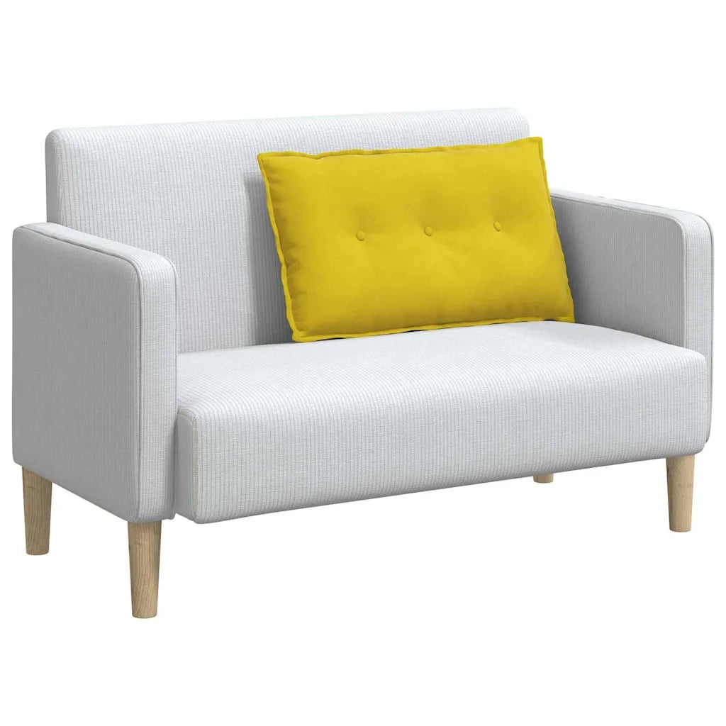 Cuscino per Schiena | Cuscino dorsale Giallo 80 x 50 cm Tessuto in Cords
