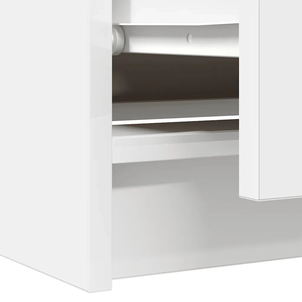 Mobile Porta TV Bianco 60x35x54 cm in Legno Multistrato 861778