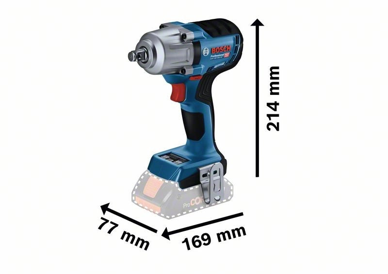 Avvitatore a impulsi Bosch GDS 18V-450 HC 06019K4001 Brushless 450Nm