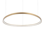 Lampada A Sospensione Gemini 1 Luce Led Integrato Ottone