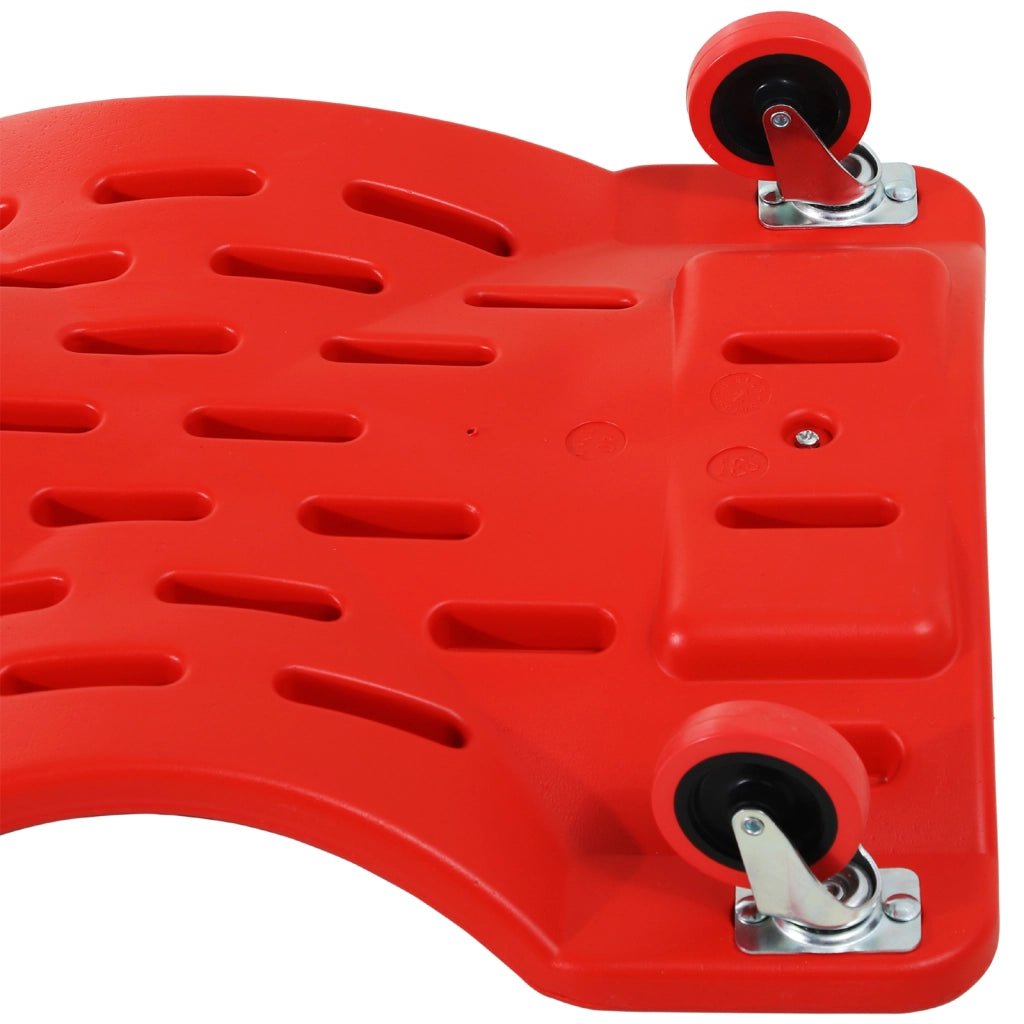 Carrello Sottoauto con Poggiatesta ¨C Xylo ¨C Rosso 100x48x12 cm
