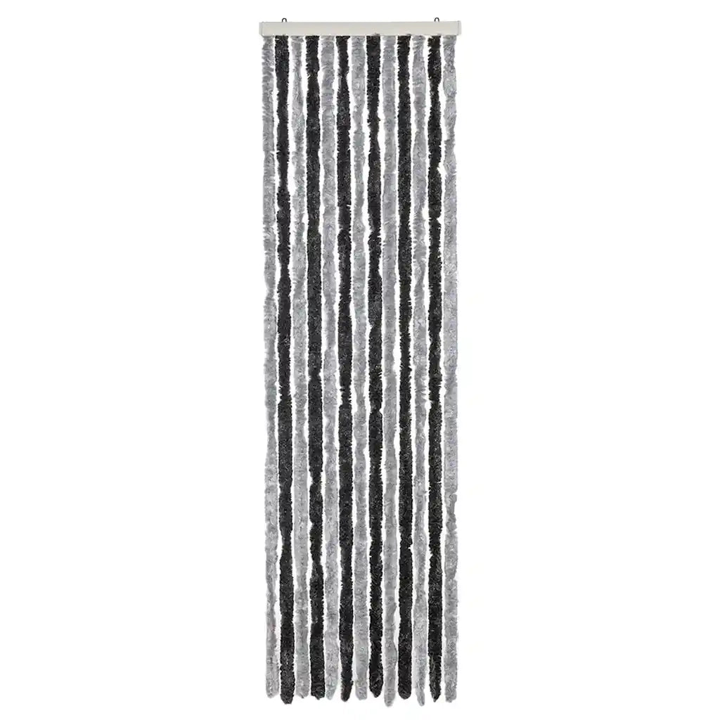Tenda Antimosche Grigia e Nera 56x200 cm in Ciniglia CFW5374418