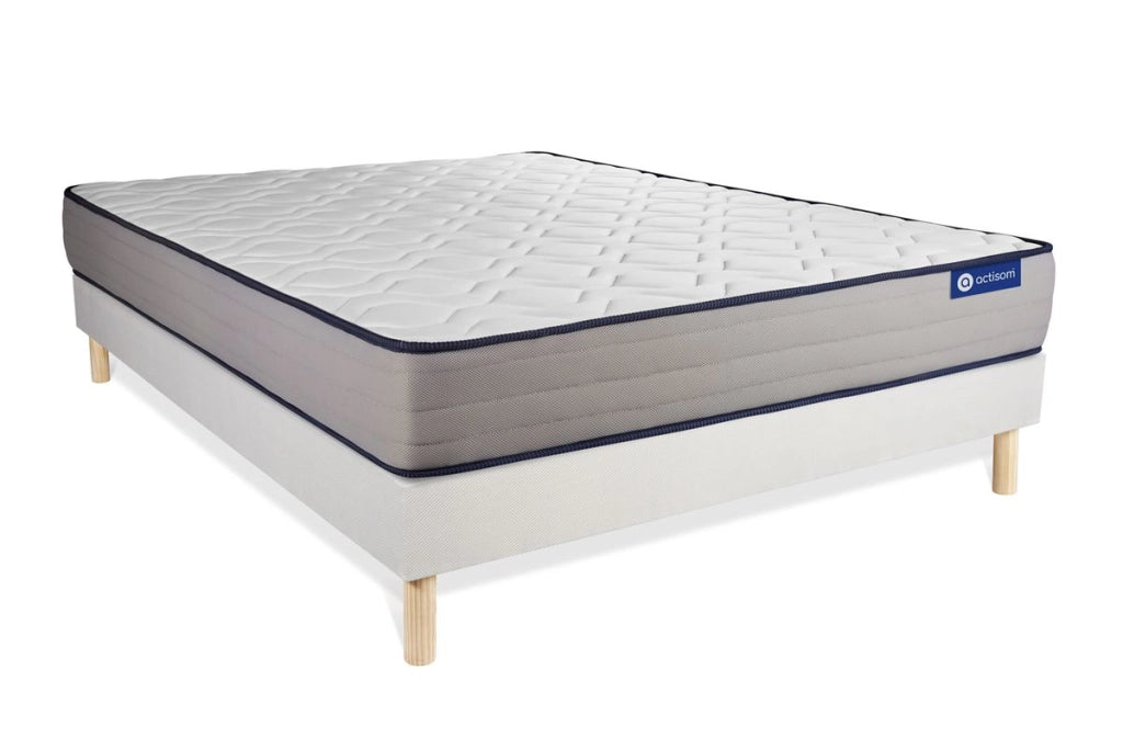 Kit rete e materasso Actiflex form 130x210cm - Spessore : 22cm - Molle insacchettate e memory foam - rigido