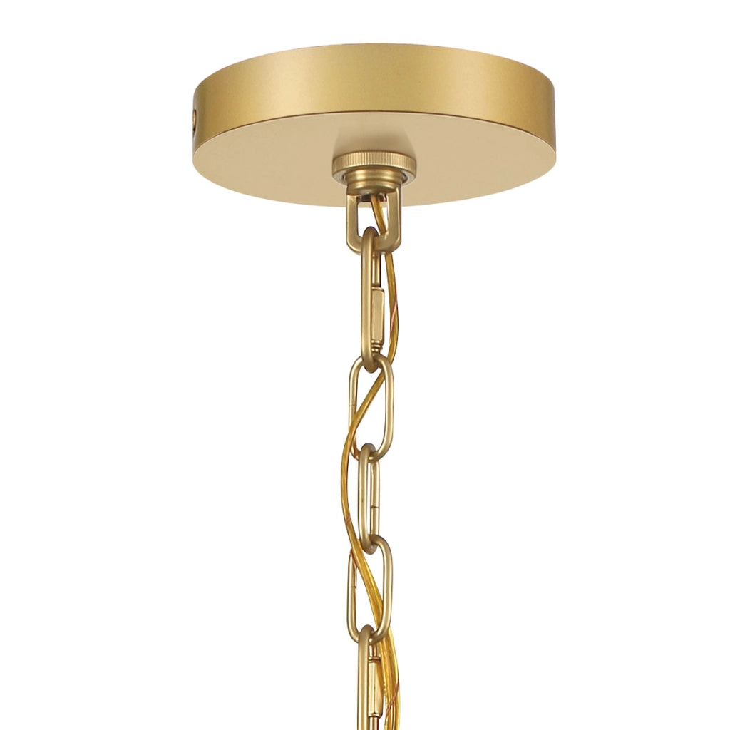 Lampada a sospensione moderna nero-oro LED 15W Welsh