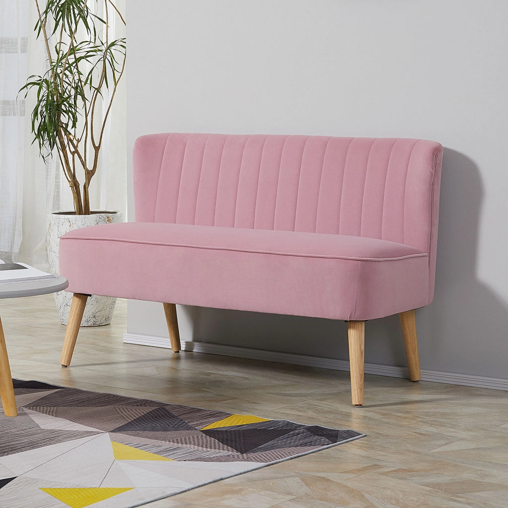 Divano 2 posti in tessuto ¨C Xylo ¨C Rosa