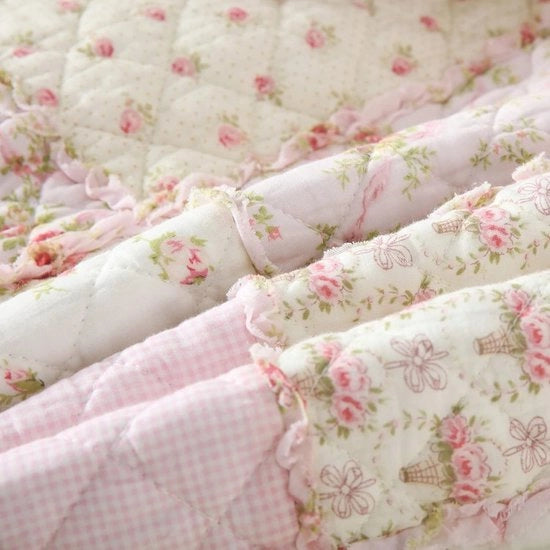 Tappeto Patchwork 150x200cm Disegno Fiorale - Elegante e Comodo