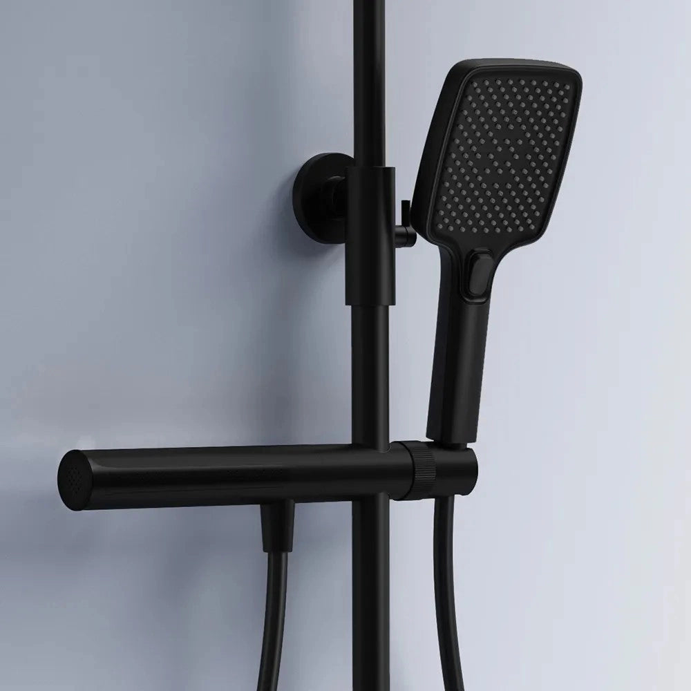Set Doccia Con Termostato Rea Pedro Black