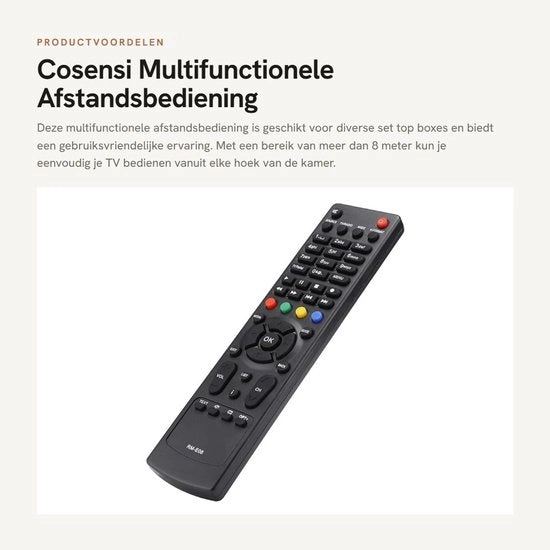 Comando Remoto Multifunzionale per Decodificatore Digitale