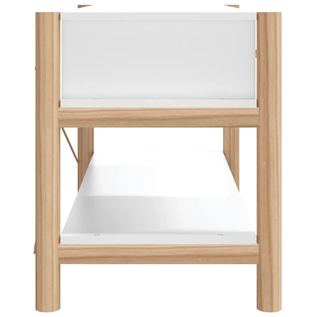 Mobile Porta TV Bianco 82x38x45 cm in Legno Multistrato 345660