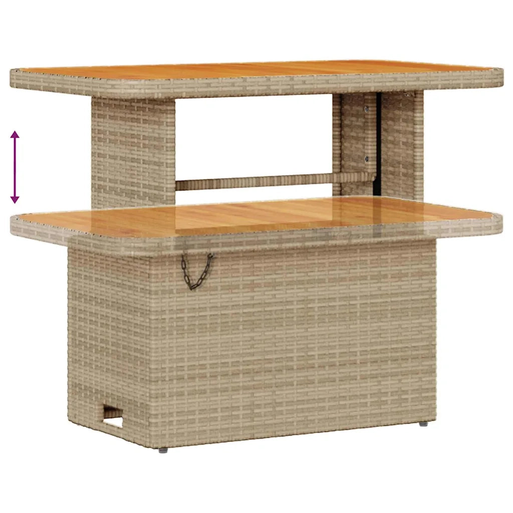 Set Divano da Giardino con cuscino 11 pcs Beige Poly Rattan 3364842