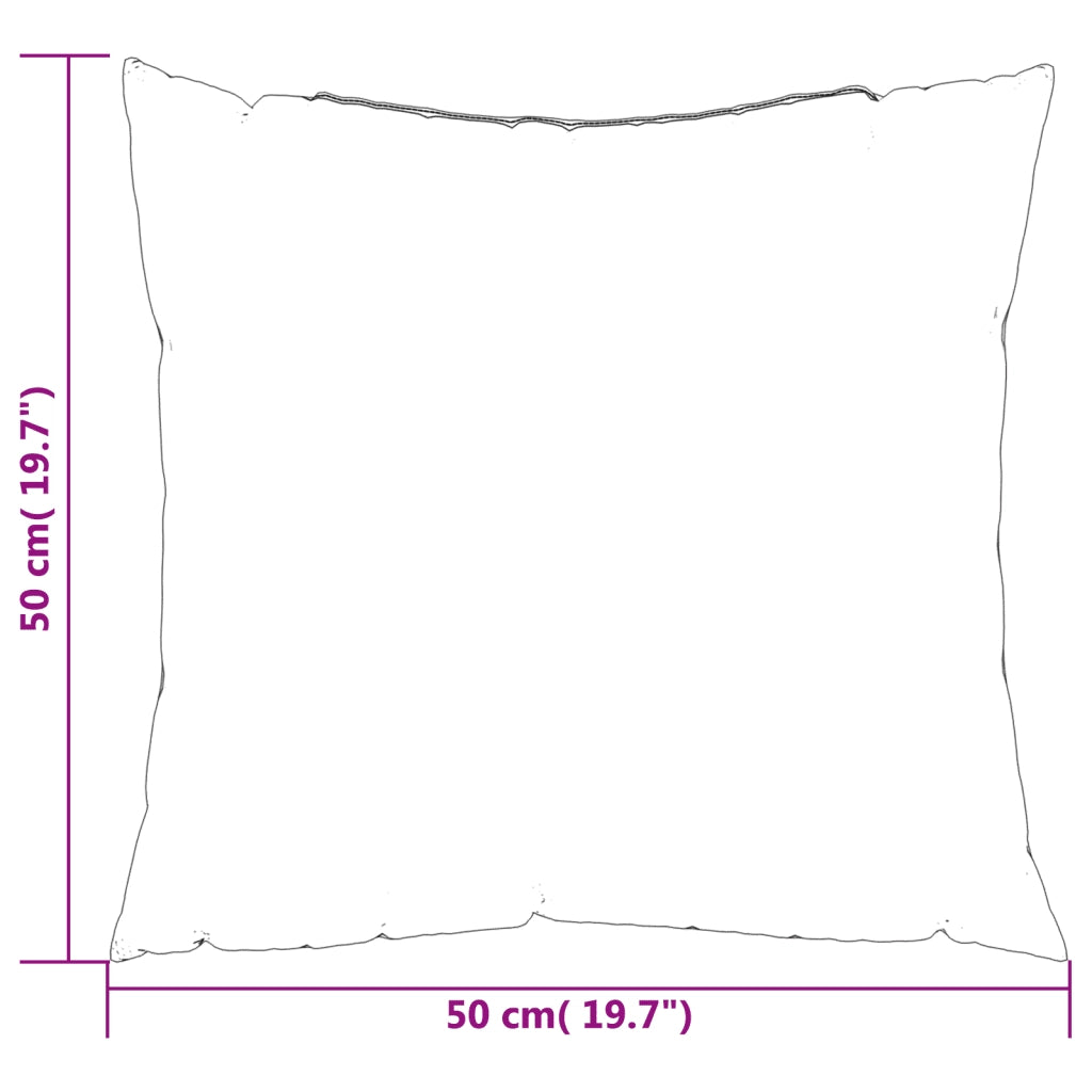 Cuscini per Divano 4 pz Beige 50x50 cm in Tessuto 360384