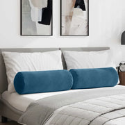 Cuscini a rullo 2 pcs Blu Ø 25 x 70 cm Tessuto in Cords 42014327