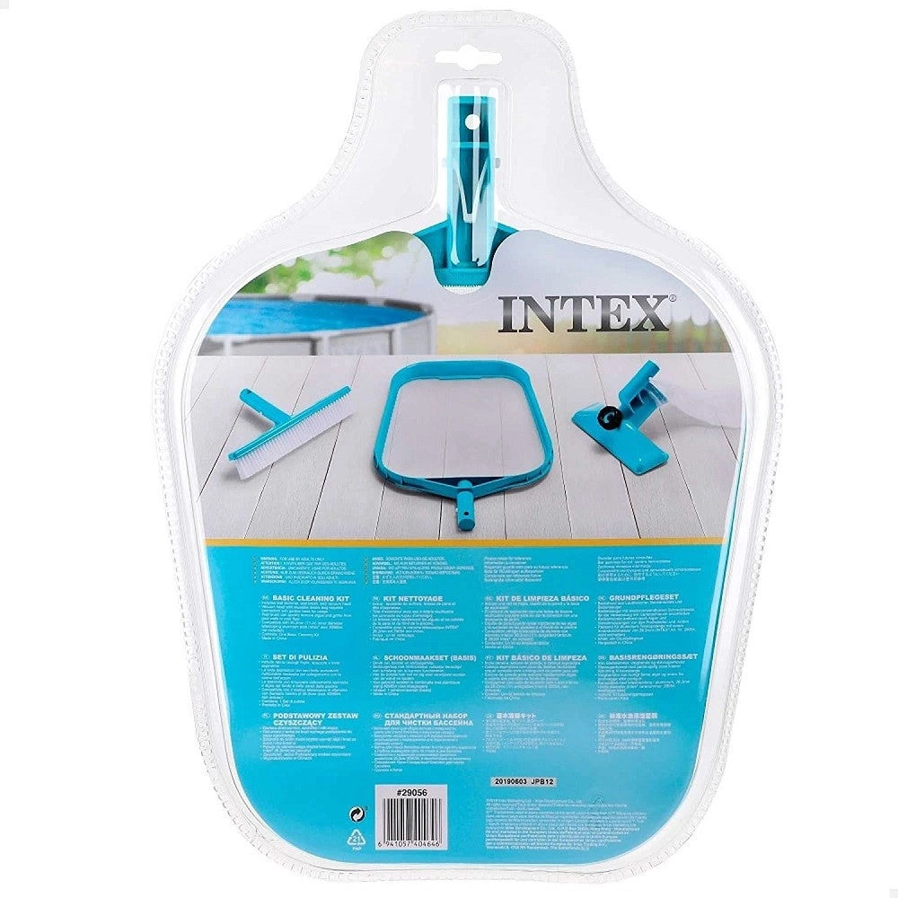 Trade Shop - Set Di Pulizia Basic Per Piscina Retina Spazzola Testa Aspiratrice Vacuum 29056 -