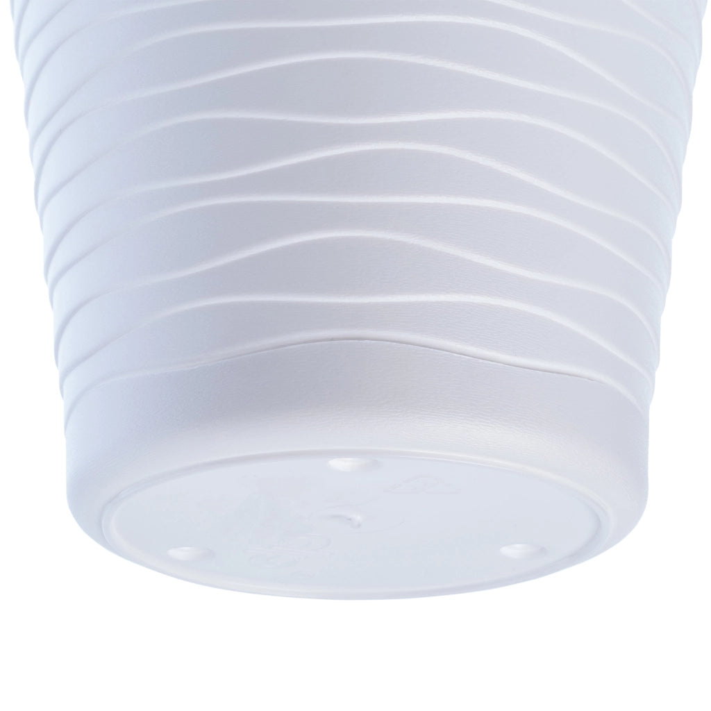 Vaso da fiori KADAX da 19 cm con coperchio e supporto, supporto per fiori in plastica