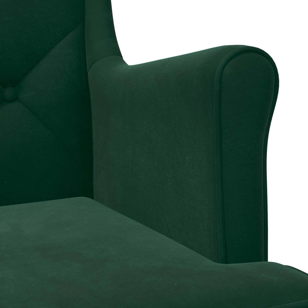 Poltrona Verde Scuro Velluto 42029909