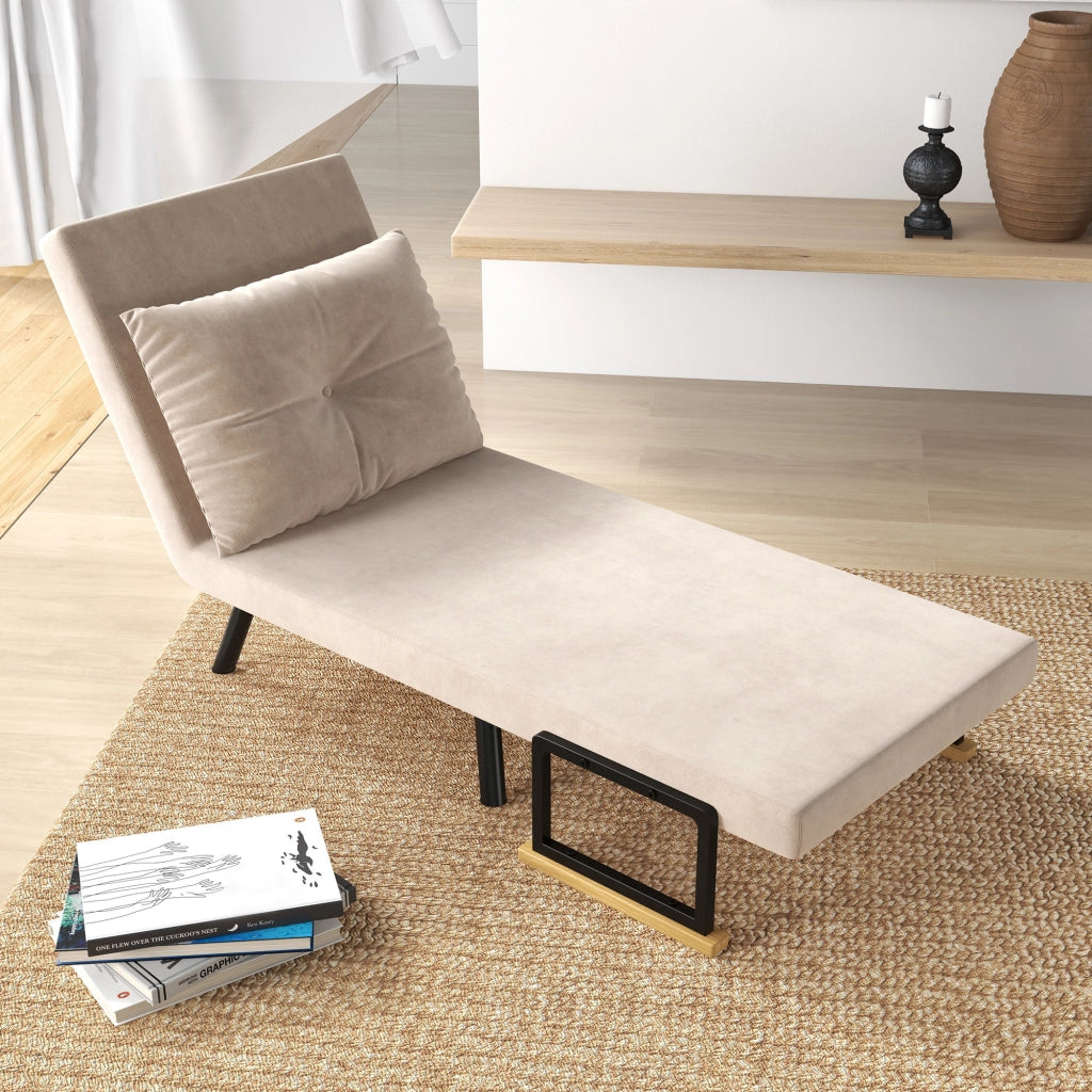 Poltrona Relax ¨C Minimal ¨C Tessuto Nero e Naturale