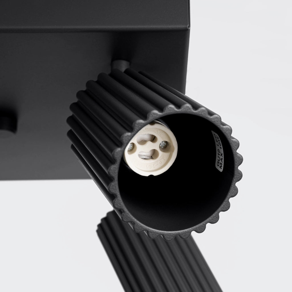 Lampada da soffitto KARBON 4 nero
