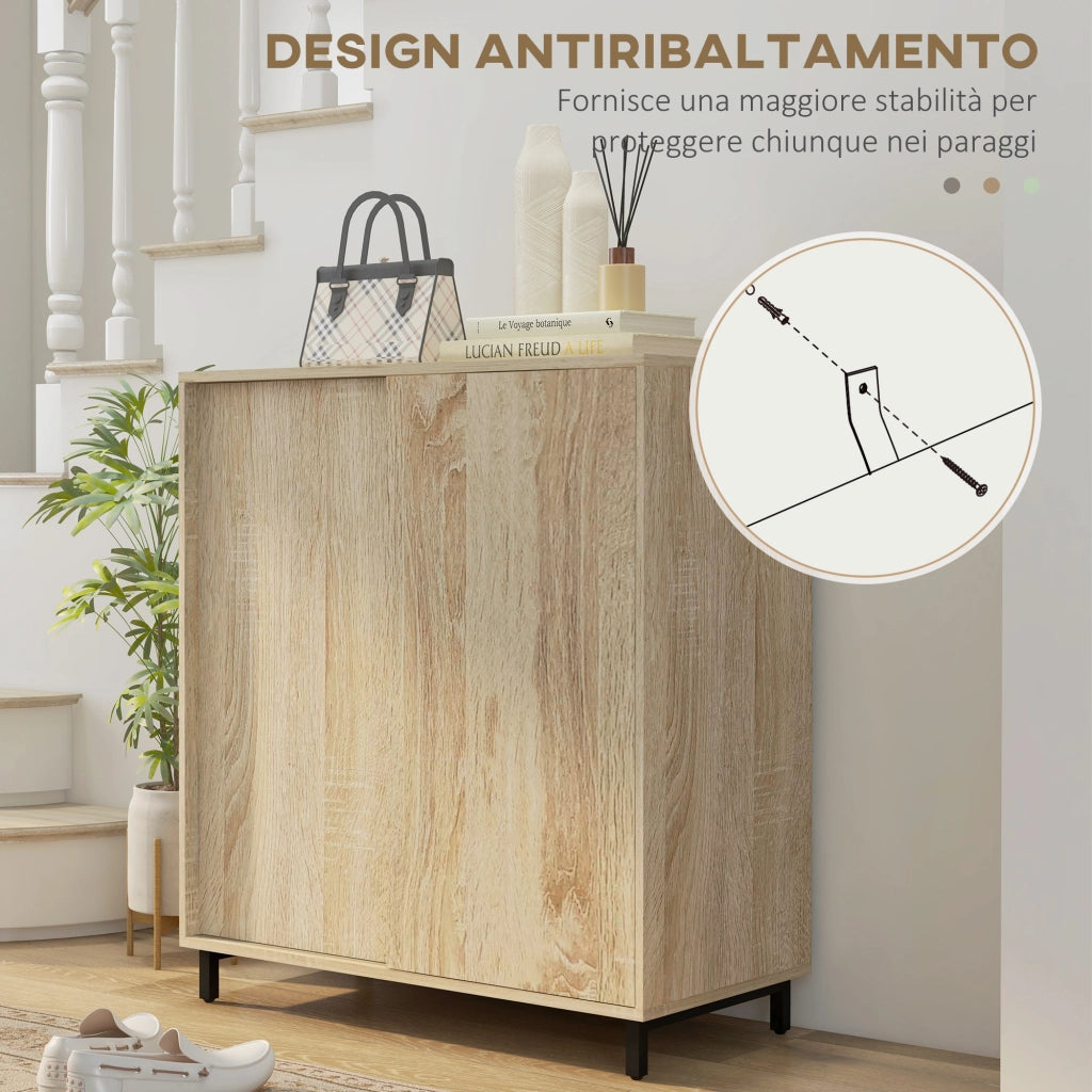 Armadio Scarpiera 4 Livelli Regolabile ¨C Minimal ¨C Bianco 80x40x93 cm