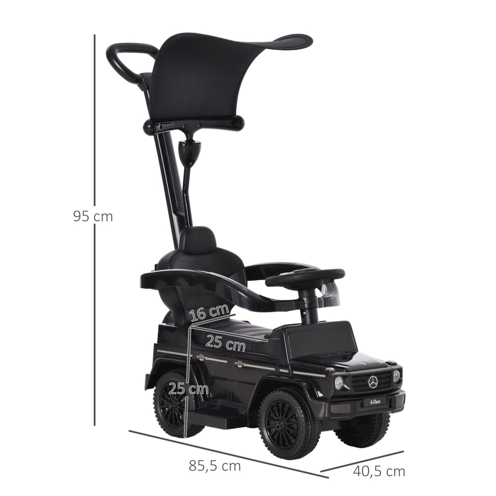 Cavalcabile Auto Bambini Multi-accessoriata ¨C Xylo ¨C Nero 12-36 Mesi