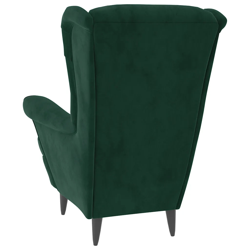 Poltrona | Sedia Relax Verde Scuro Velluto