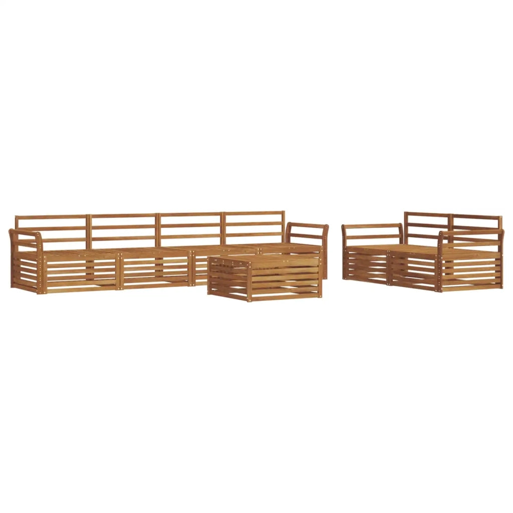 Set di divani da esterno 7 pcs Naturale 3373059