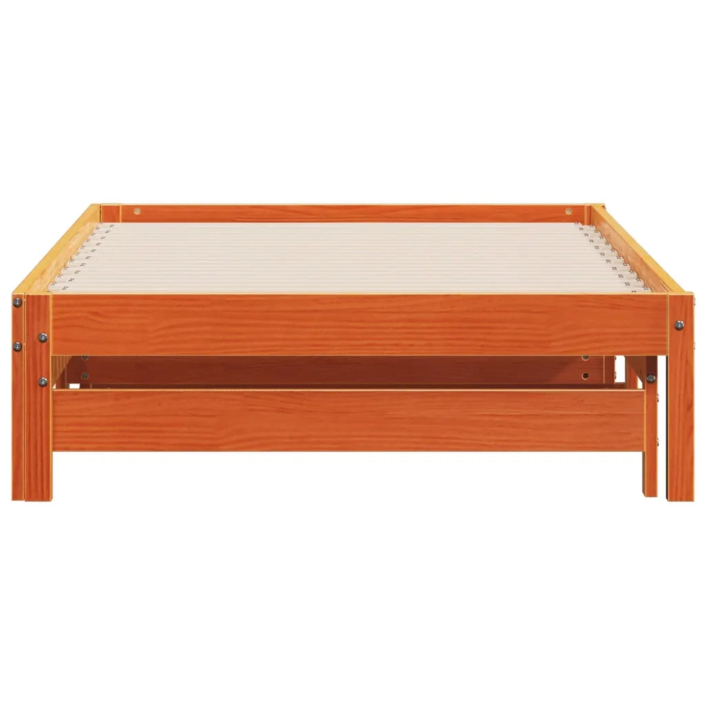 Divano con letto | Sof¨¤ letto | Letto singolo Estraibile Marrone Cera 90x200cm Massello Pino