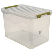 BOX 68L 58X39XH37CM TRASPARENTE CON MANIGLIE
