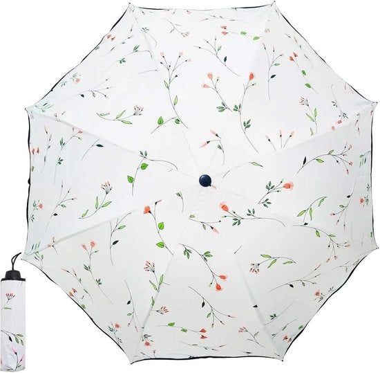 Parasole da sole per donne - Protezione UV - Bianco