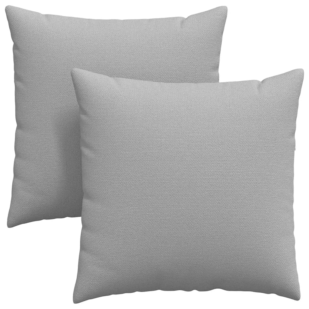 Cuscini da Divano 2 pcs Grigio Nuvola 80 x 80 cm Tessuto 42014053