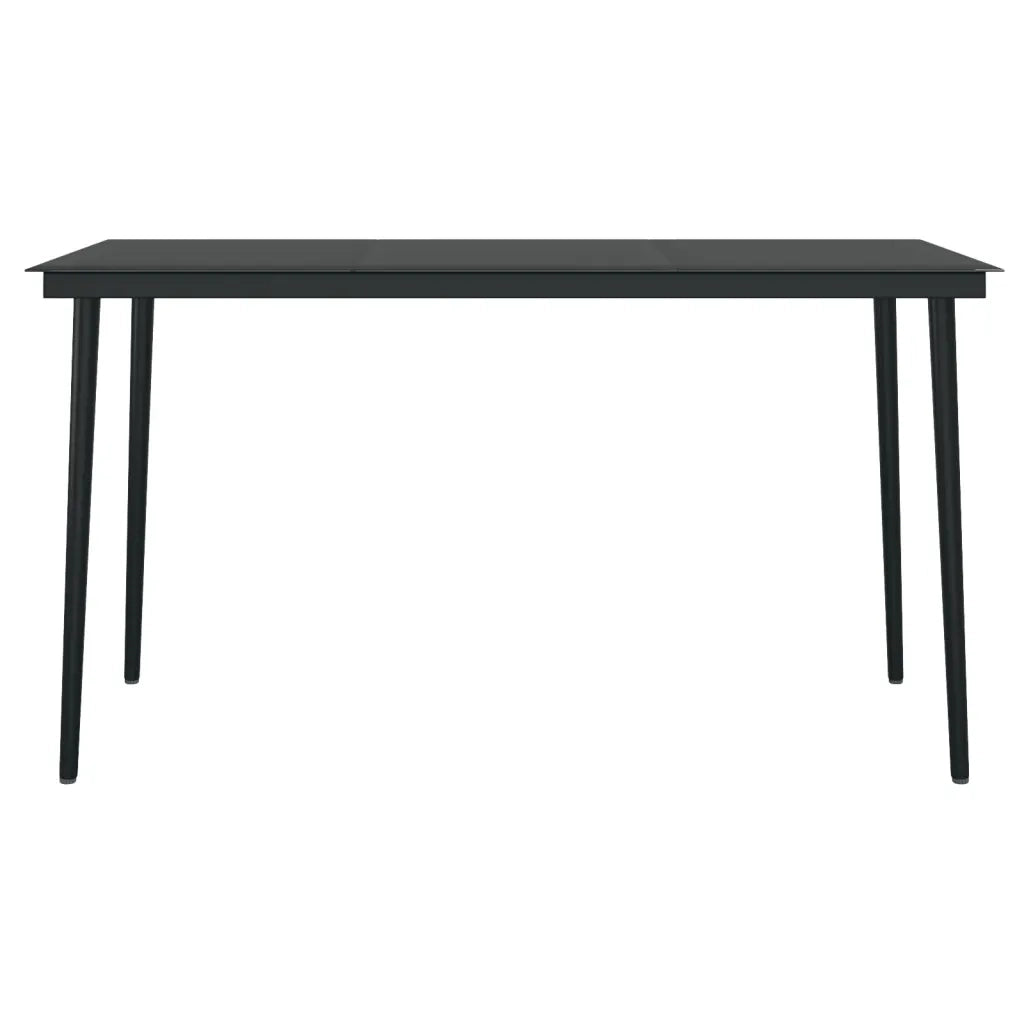 Set da Pranzo per Giardino 7 pz con Cuscini Polyrattan e Vetro 3099742