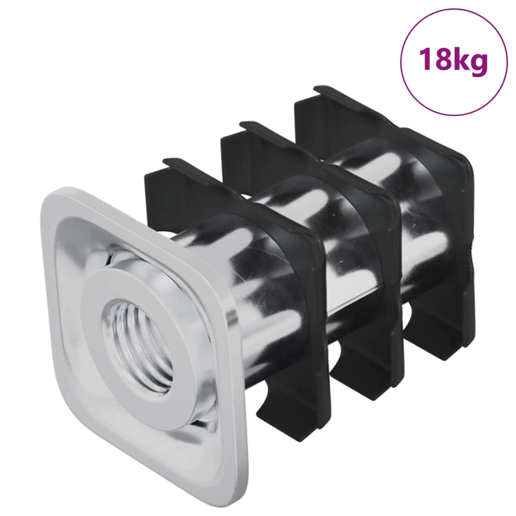 Inserto per tubo filettato 1818 pcs Nero e Argento