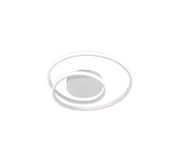 Plafoniera LED spirale, metallo, bianco, D 39 cm, Zibal