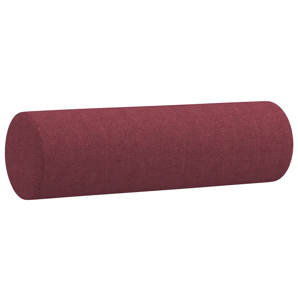 Set di Divani 2 pz con Cuscini Rosso Vino in Tessuto 3201622