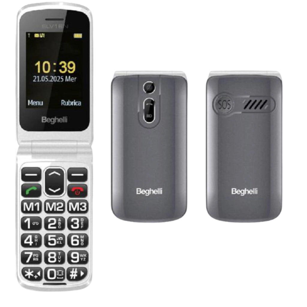 Beghelli Cellulare Anziani Black SLV18N