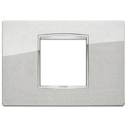VIMAR EIKON - PLACCA CLASSIC 2M CENTRALI ARGENTO