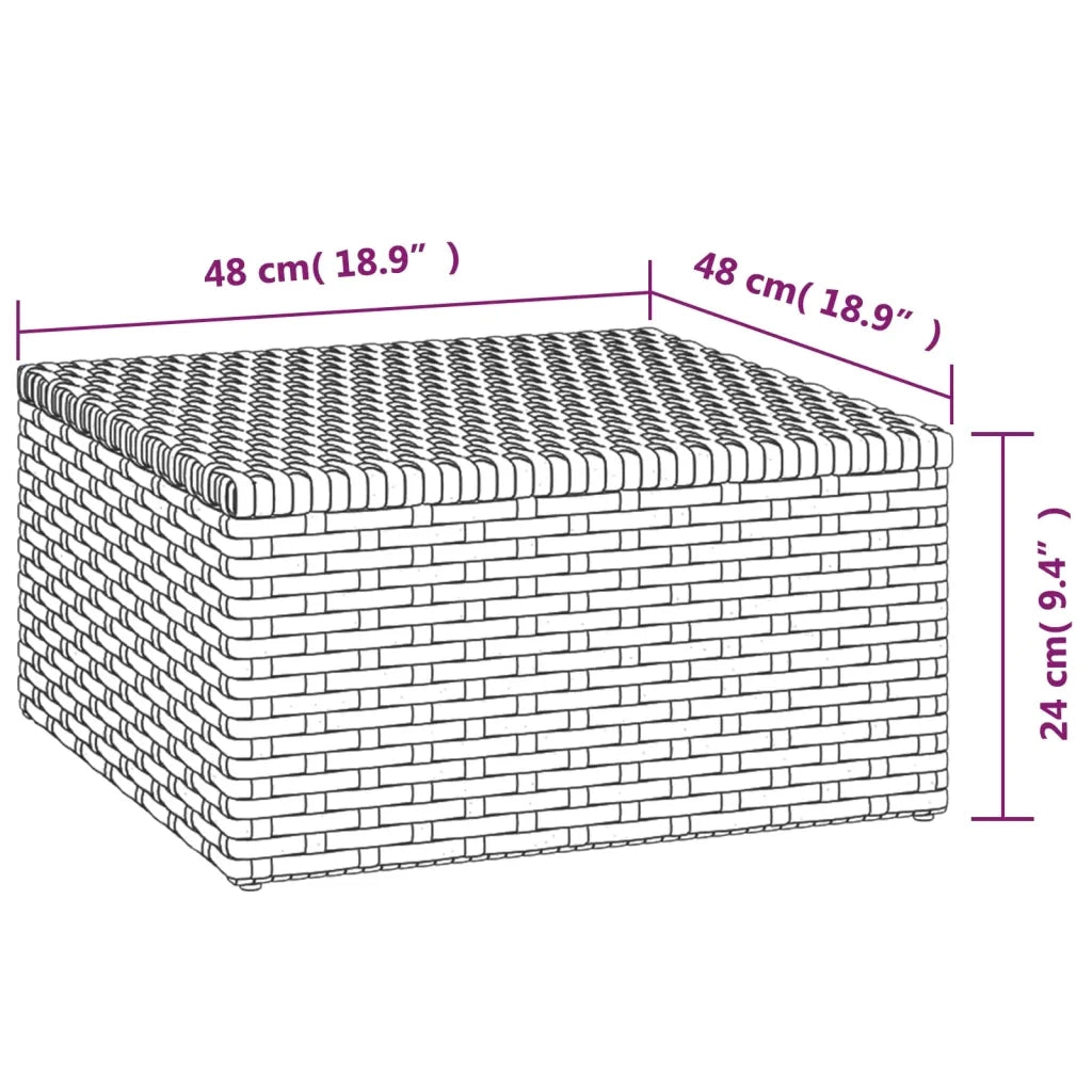 Set Divani da Giardino 3 pz con Cuscini in Polyrattan Grigio 362331