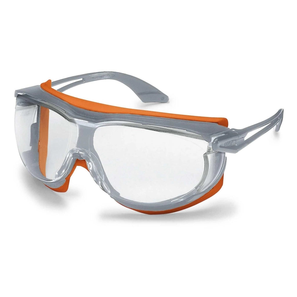 Uvex 9175275 Skyguard NT Occhiali di Protezione EN166 EN170 UV400 antiappannamento antigraffio colore Grigio Arancione