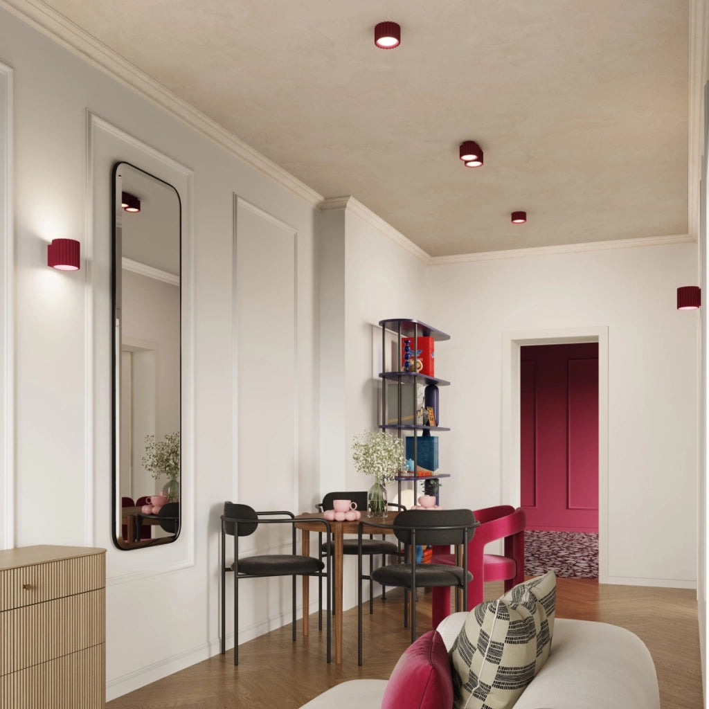 Lampada a soffitto AURA 1 bordeaux Gx53