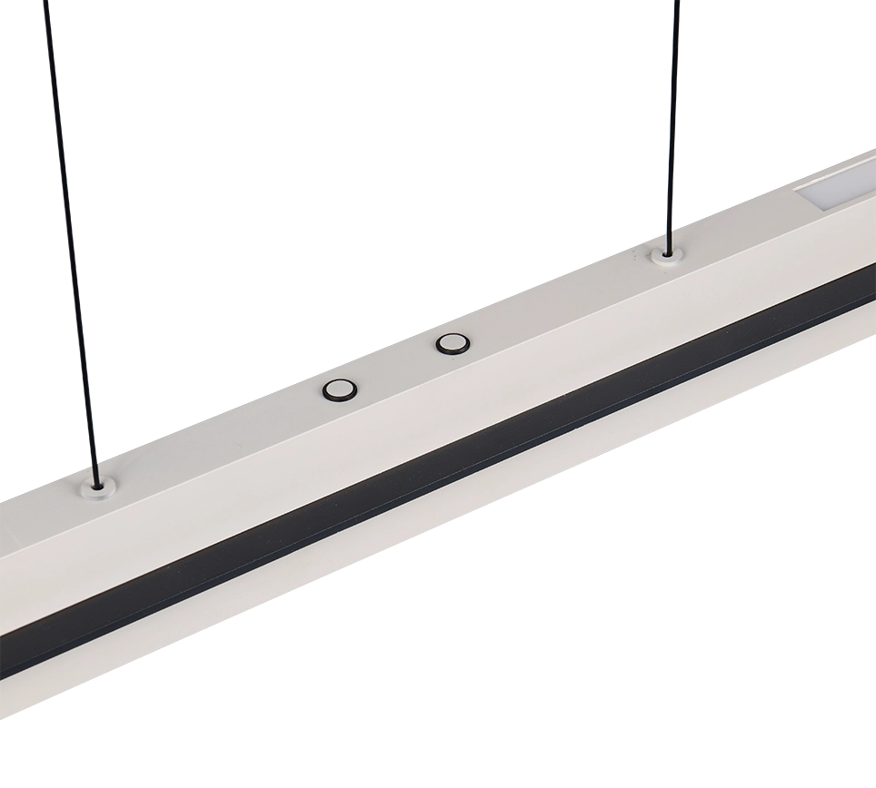 Lampada a sospensione LED, metallo, grigio caldo, L 95 cm, Emerson