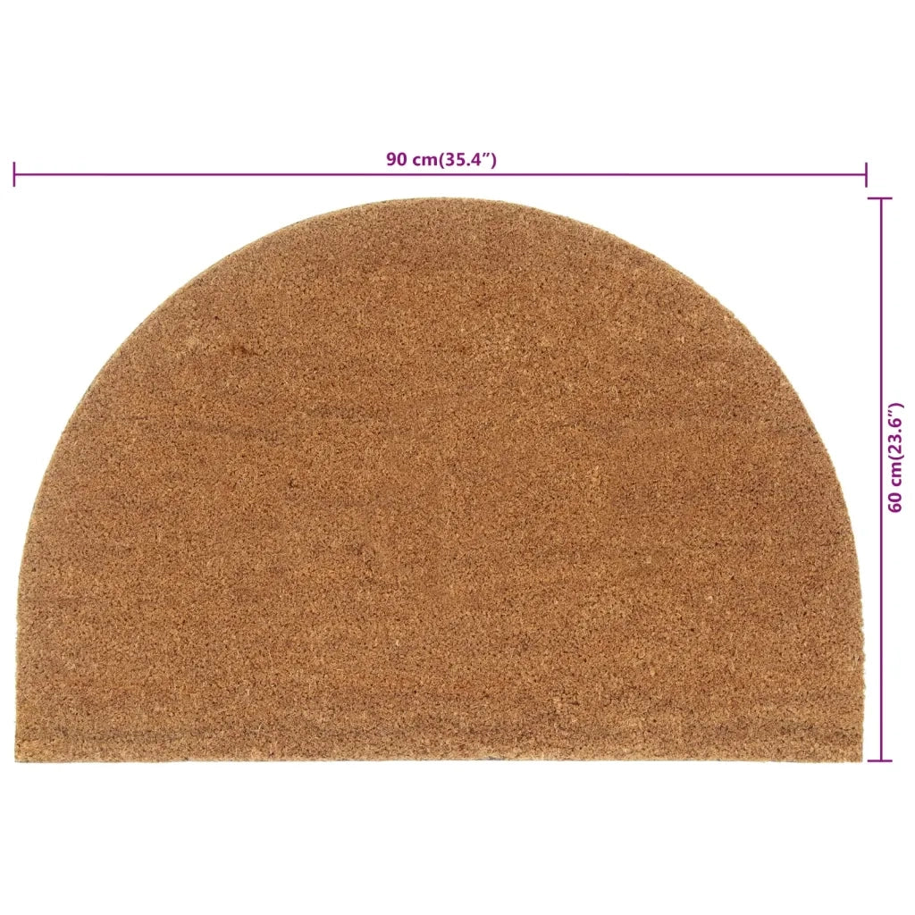Zerbino Naturale Mezzo Rotondo 60x90 cm Fibra di Cocco 155564