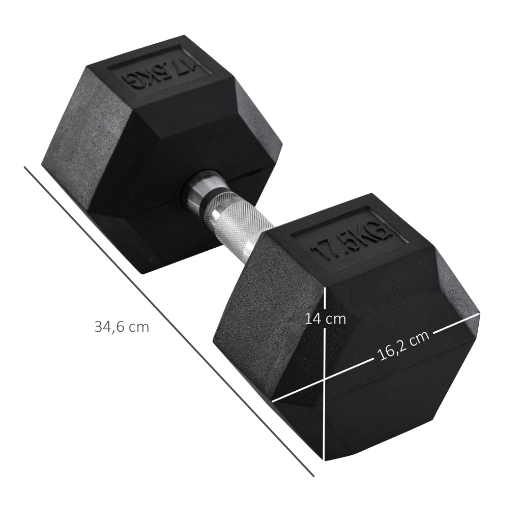 Manubrio 17.5 kg ¨C Minimal ¨C Nero + Argento