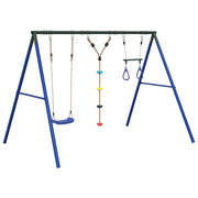 Set Gioco da Esterno con Altalena,Trapezio e Scala CFW3148704