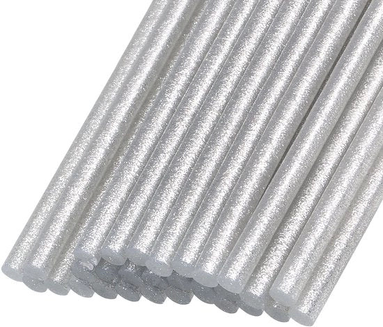 Set di 30 Sticchi Laccante Mini per Pistole Laccatrici con Glitter Argento